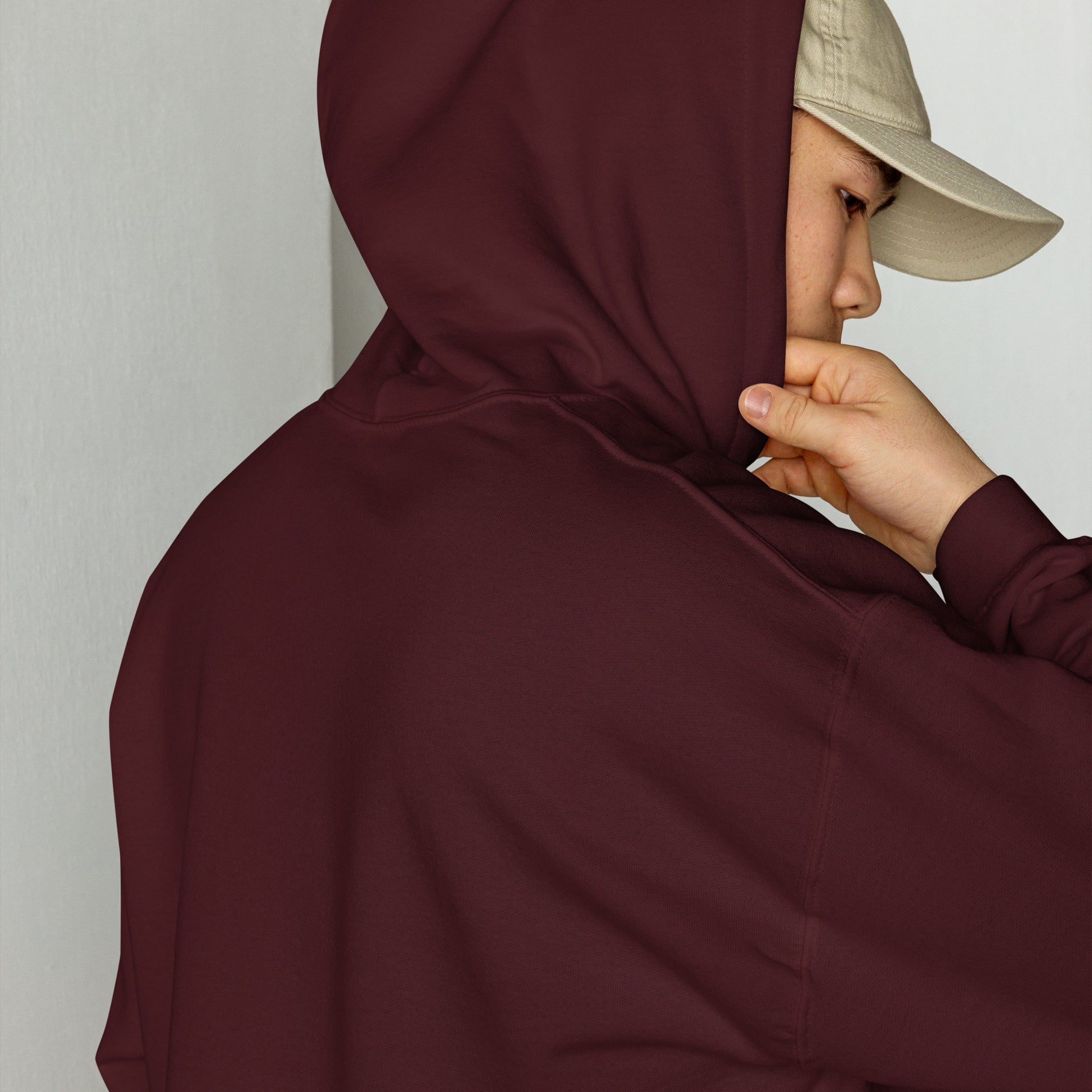 The Genevieve Hoodie — Maroon