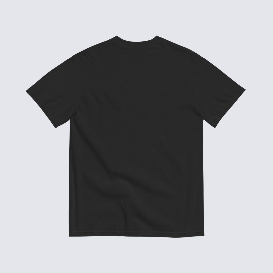 The Remy Tee — Black 100% Cotton Heavyweight T-Shirt