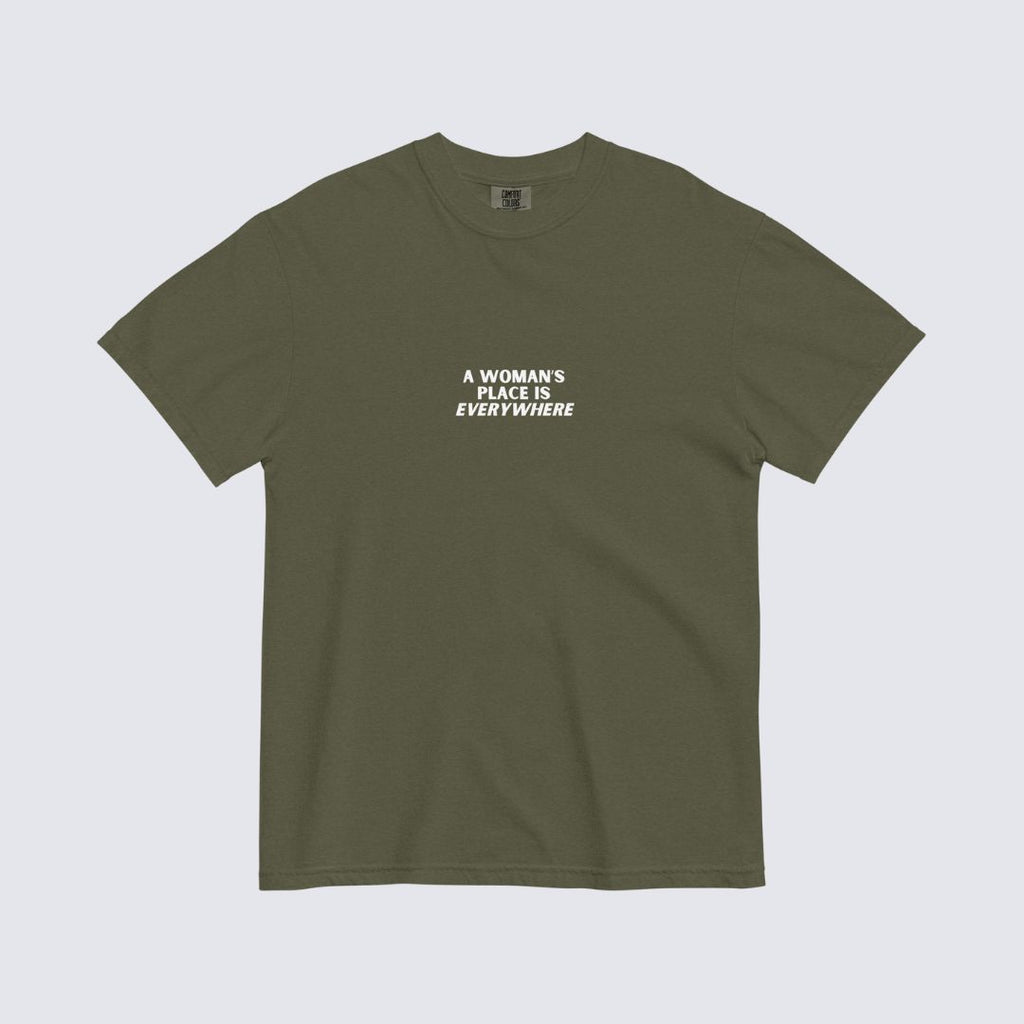 The Emery Tee — Olive Green 100% Cotton Heavyweight Tee