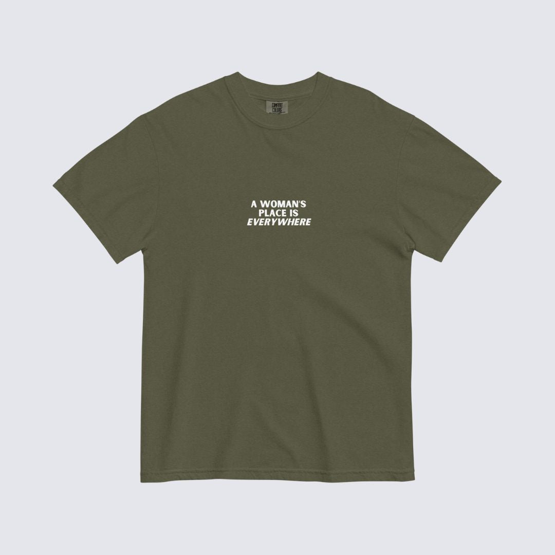 The Emery Tee — Olive Green 100% Cotton Heavyweight Tee