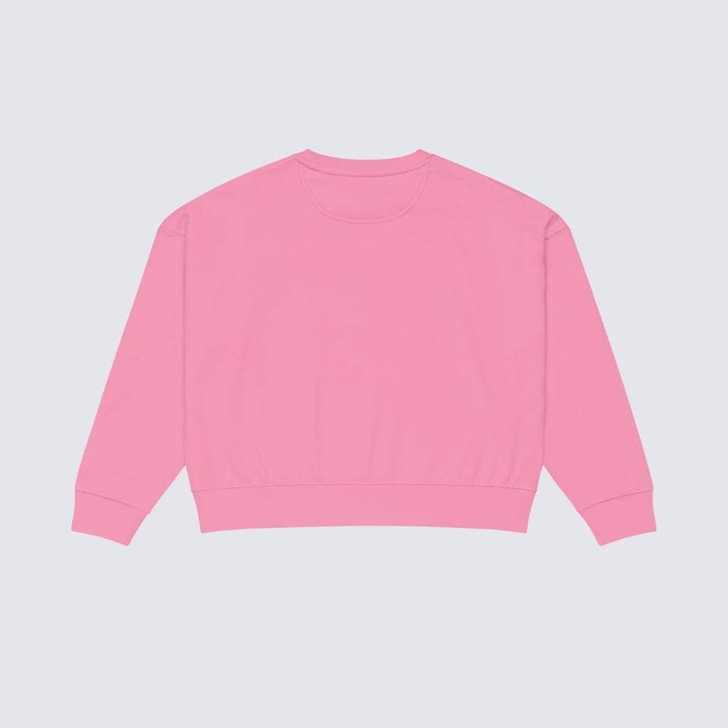 The Noa Crew Neck — Bubble Pink 100% Organic Cotton Sweatshirt