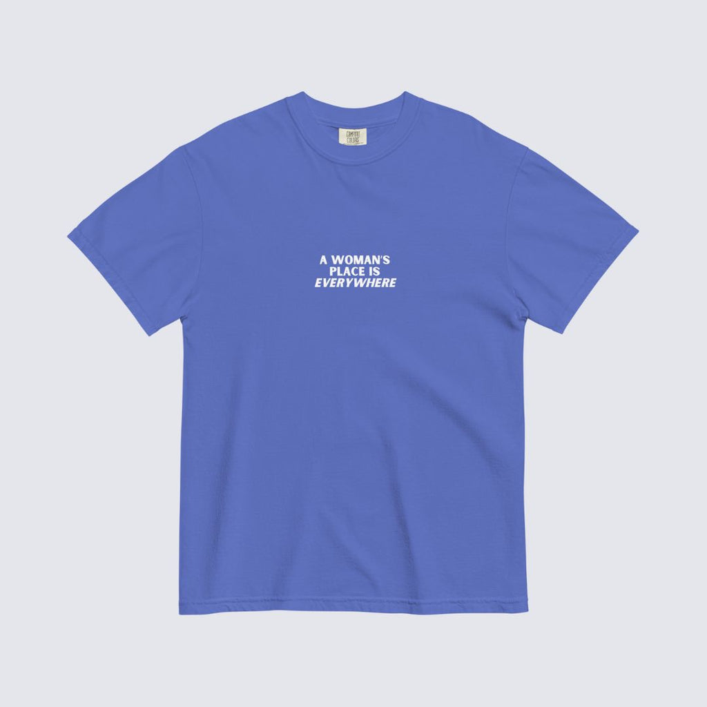 The Emery Tee — Blue 100% Cotton Heavyweight Tee