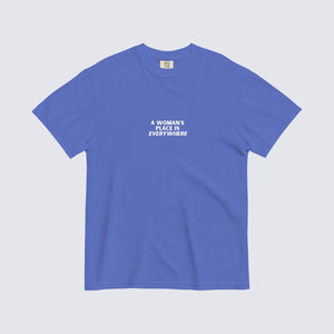 The Emery Tee — Blue 100% Cotton Heavyweight Tee