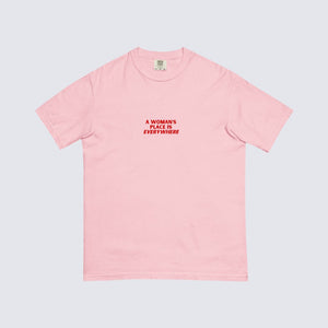 The Lennon Tee — Pink 100% Cotton Heavyweight T-Shirt