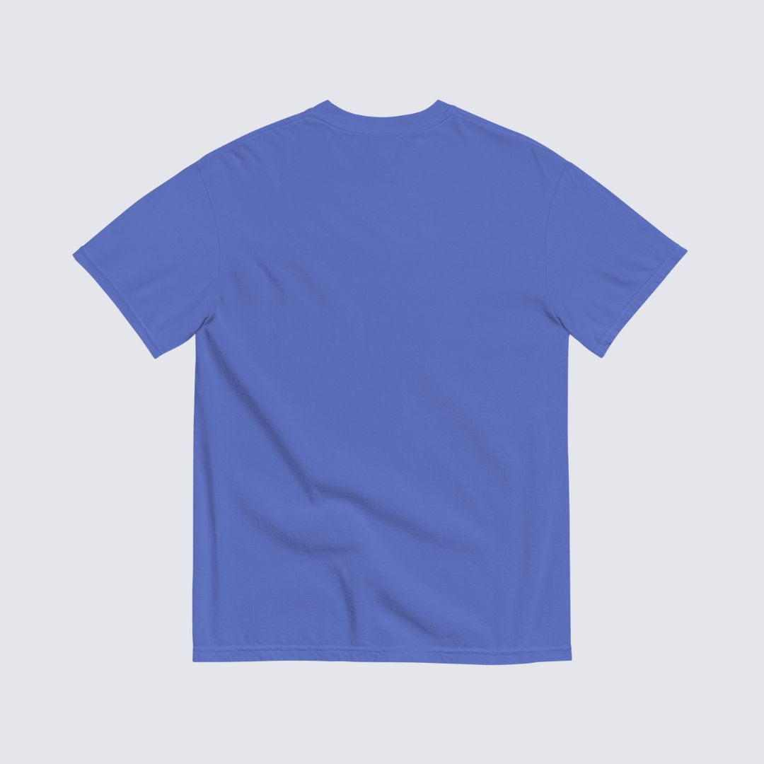 The Emery Tee — Blue 100% Cotton Heavyweight Tee