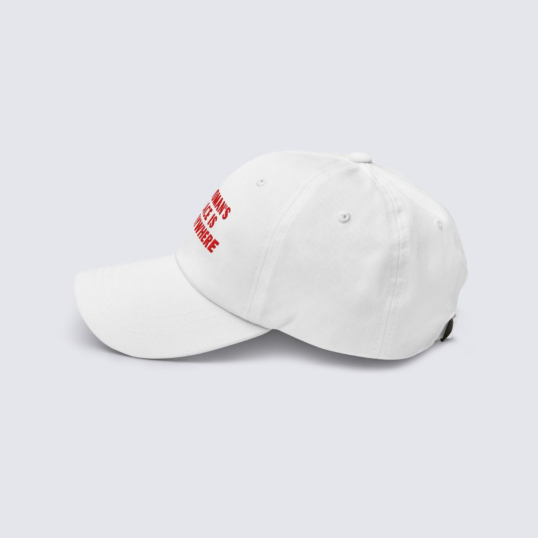 The Bellamy Hat — White 100% Cotton Dad Cap