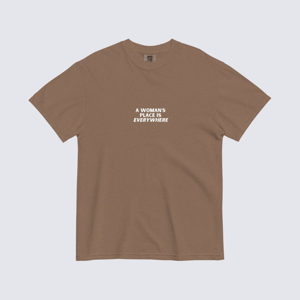 The Emery Tee — Brown 100% Cotton Heavyweight Tee
