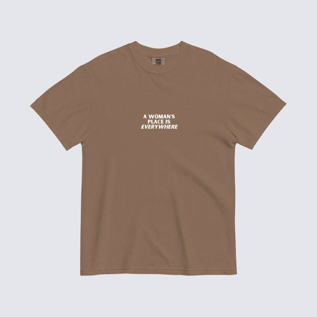 The Emery Tee — Brown 100% Cotton Heavyweight Tee