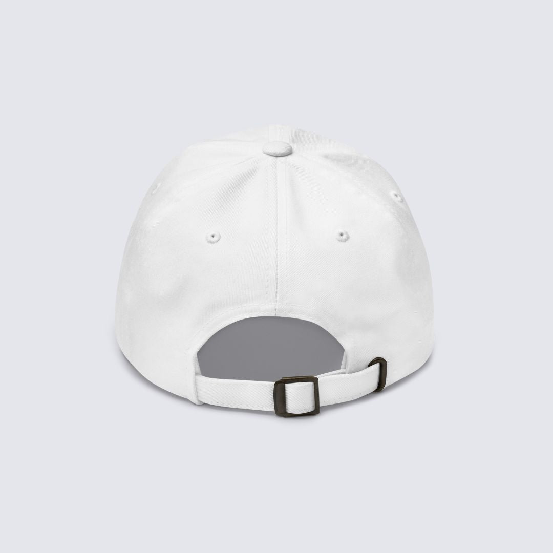 The Bellamy Hat — White 100% Cotton Dad Cap