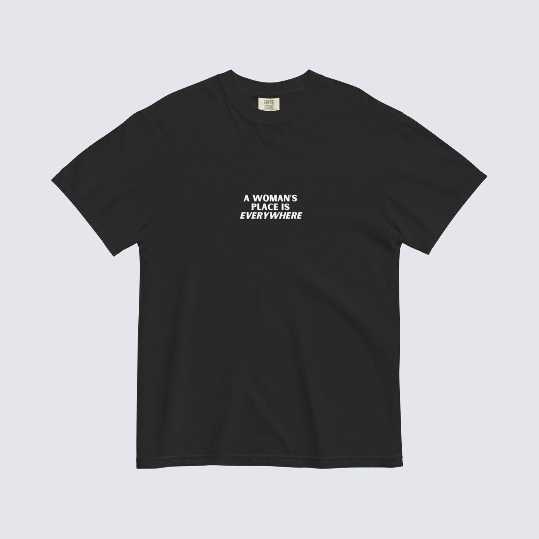 The Remy Tee — Black 100% Cotton Heavyweight T-Shirt